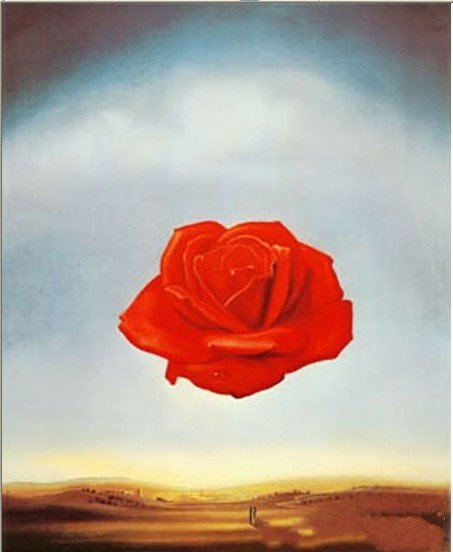Salvador dali Repro Rose