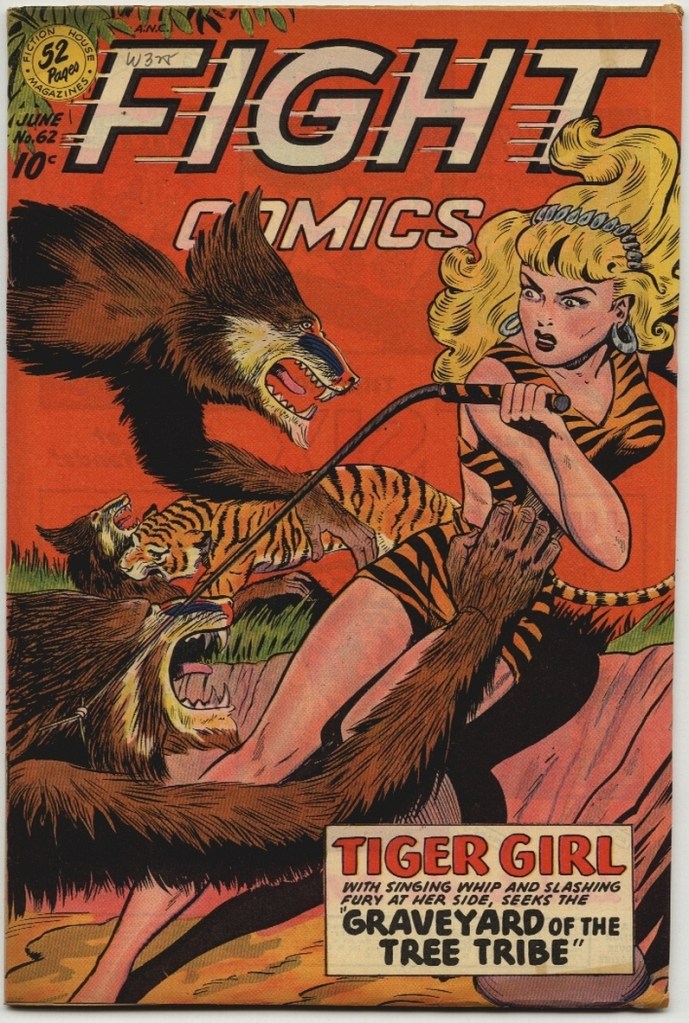 Tiger Girl and the Tree Tribe (vintage comic cover)