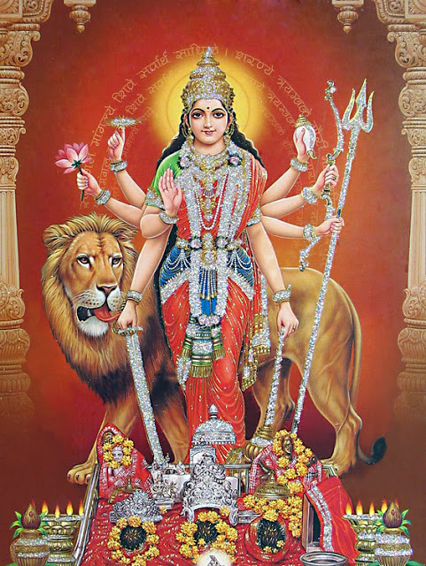 Goddess Durga in avatar of Vaishno devi