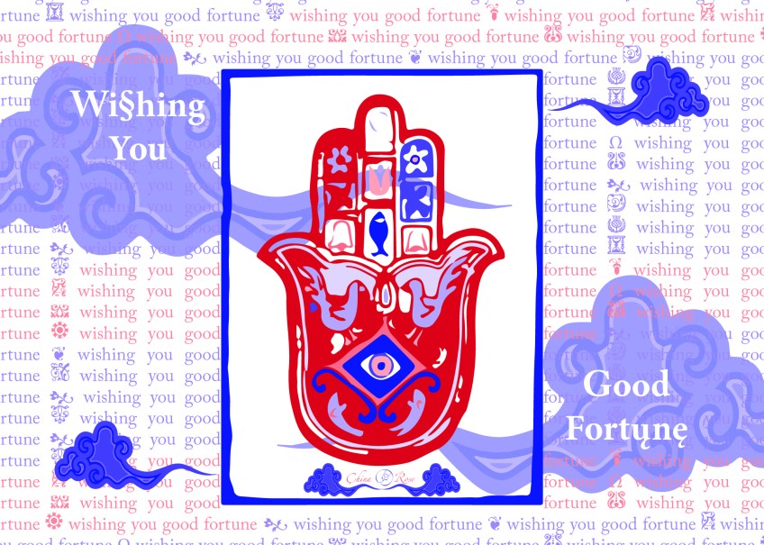 Wishing You Good a Fortune card by China Rose