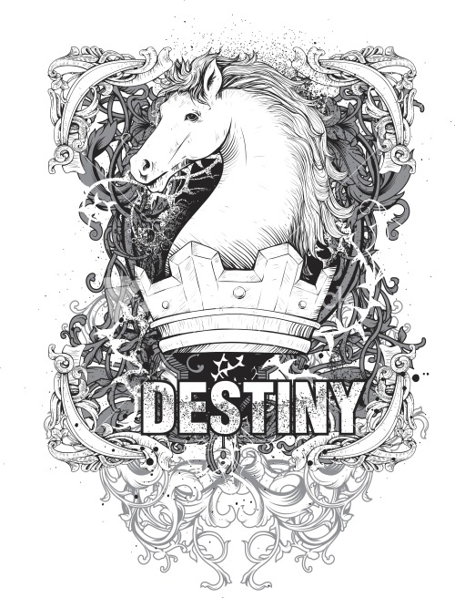 Horse & Crown design