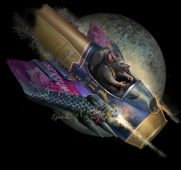 Rat Rocket by Egor Savchenko