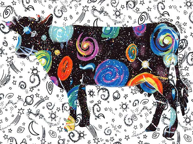 Space Cow by Cheryl