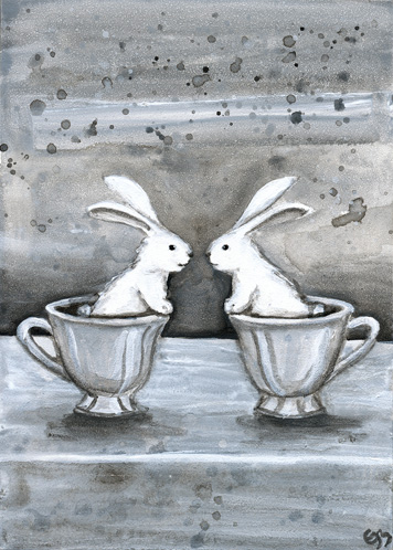 2 bunny cups
