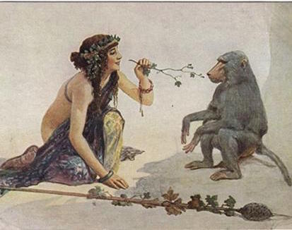 Girl w/ Monkey | Sergey Solomko