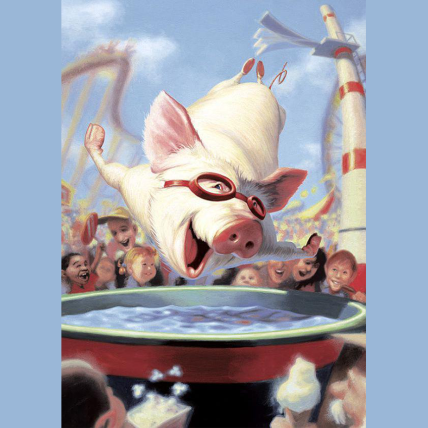 Swan Diving Pig