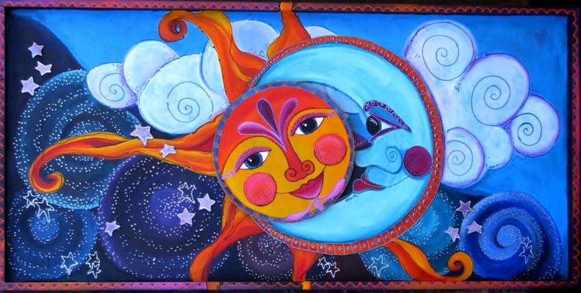 Romlins | moon sun sky