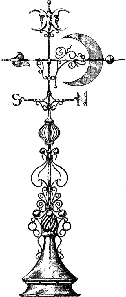 Moon | weather vane
